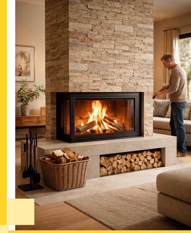 Дровяной камин под ключ в Скопине от 208420 р. | ЭриданСкп