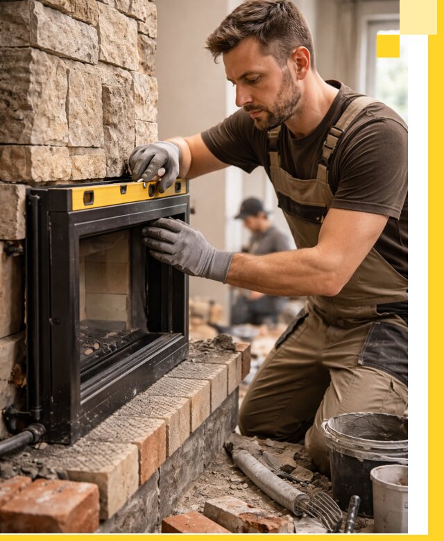 Дровяные камины под ключ в Скопине: монтаж, обустройство