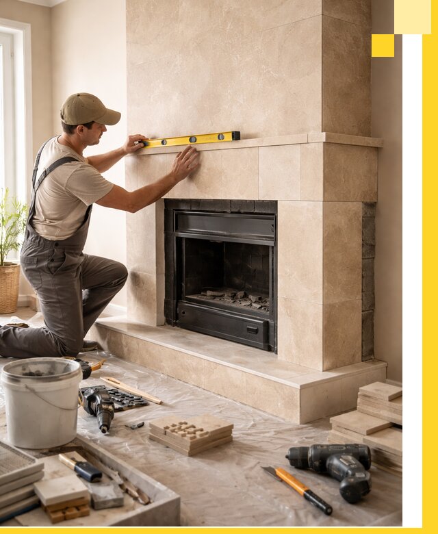 Установка и монтаж каминов в частном доме под ключ в Скопине