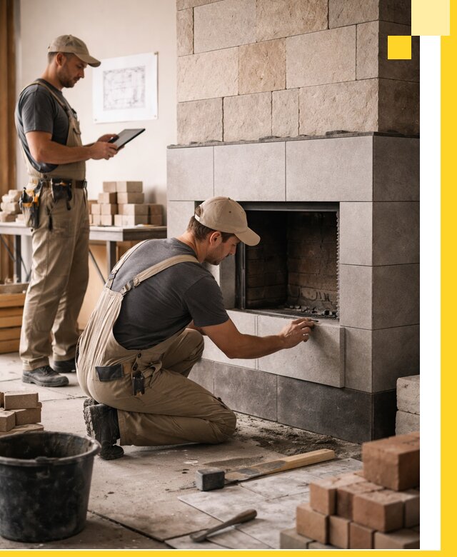 Индивидуальные проекты каминов и каминных систем в Скопине