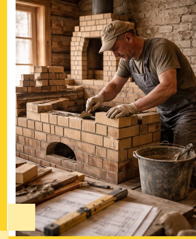 Кладка печей из кирпича в Скопине цены от 31263 р. - ЭриданСкп