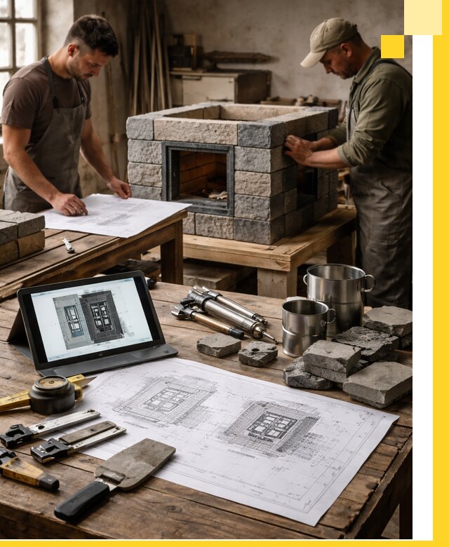 Разработка проектов печей с согласованием и монтажом в Скопине