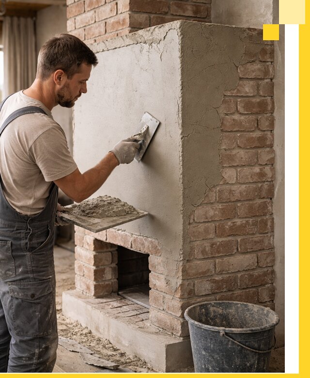 Отделка печей и облицовка каминов в Скопине под ключ