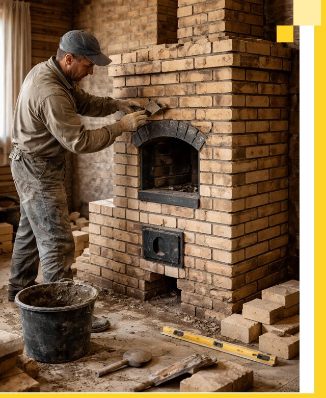 Кирпичные печи под ключ в Скопине: проектирование и кладка