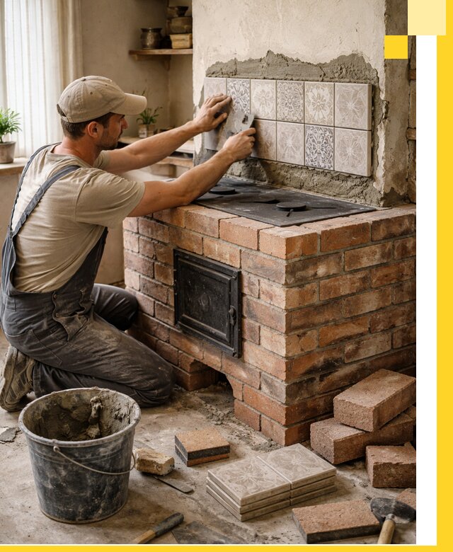 Печи с плитой на заказ монтаж гарантия и сервис в Скопине