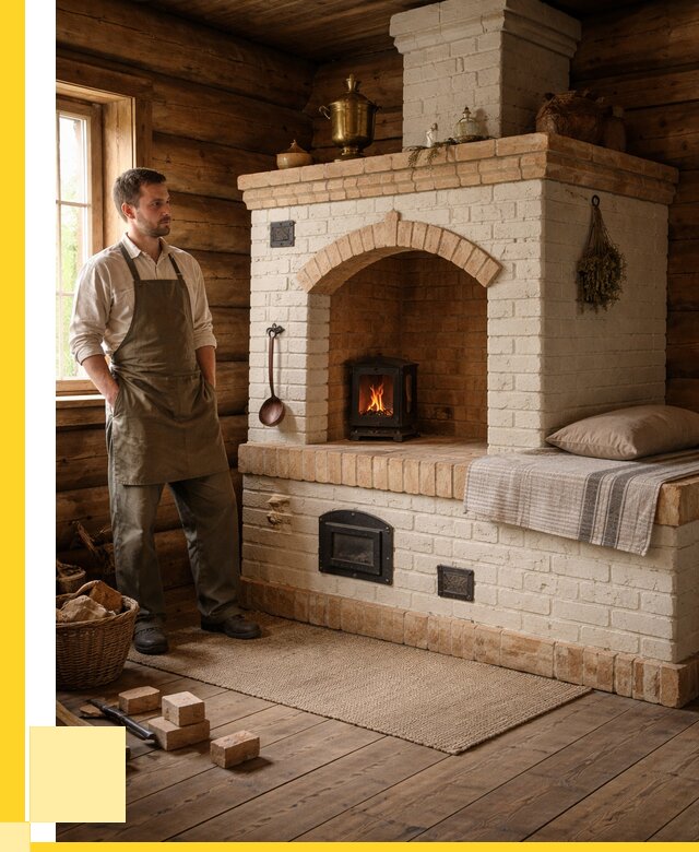 Русские печи с лежанкой под ключ в Скопине от 156315 р. ЭриданСкп