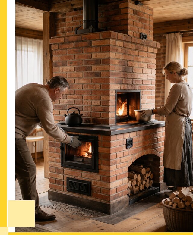 Печи для загородного дома под ключ в Скопине от 83368 р. | ЭриданСкп