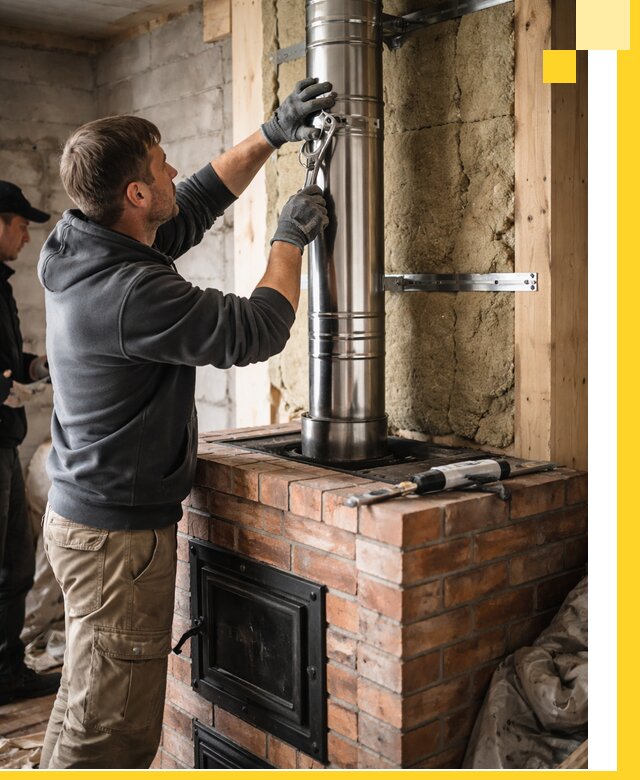 Изготовление и монтаж печей и дымоходов под ключ в Скопине
