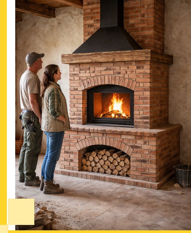 Печи камины из кирпича в Скопине от 125052 р. | ЭриданСкп