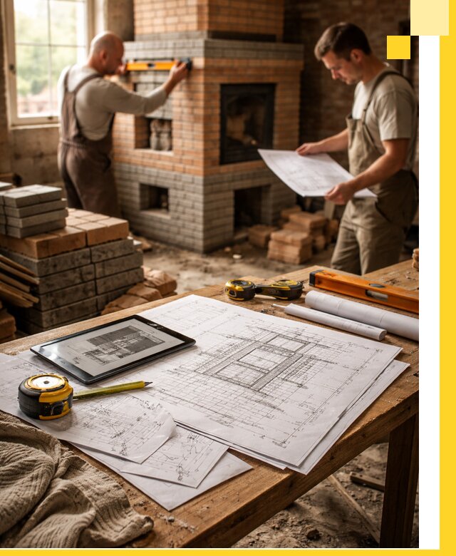 Проекты печей и каминов с индивидуальным дизайном в Скопине