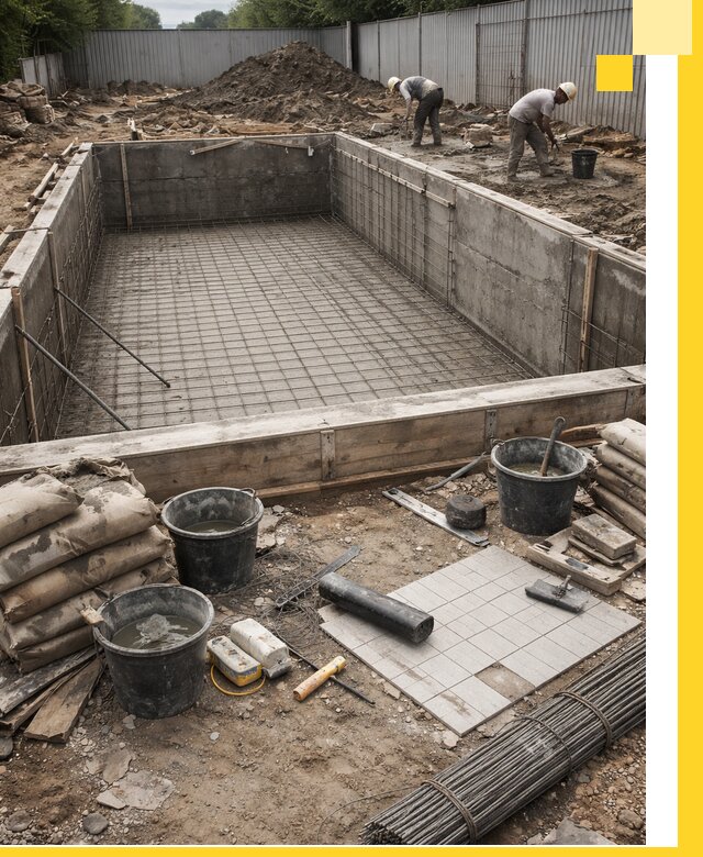 Строительство бассейнов под ключ в Скопине, дизайн и монтаж