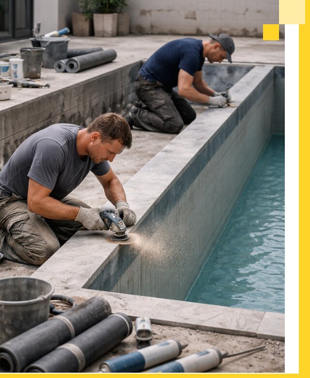 Профессиональный ремонт бассейнов под ключ в Скопине