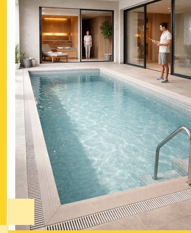 Отделка бассейна пленкой ПВХ в Скопине от 3647 р. - ЭриданСкп