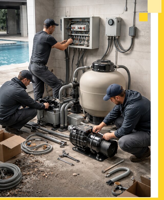 Профессиональный монтаж оборудования для бассейнов в Скопине