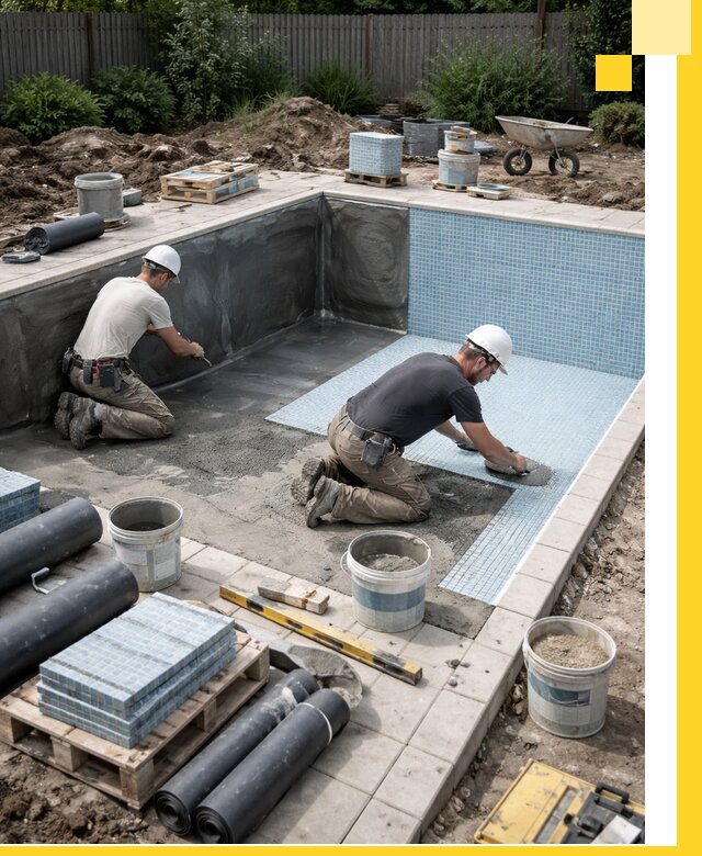 Проектирование и строительство стационарных бассейнов в Скопине