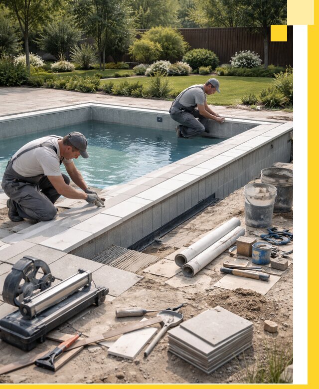 Строительство открытых бассейнов под ключ в Скопине профессионально