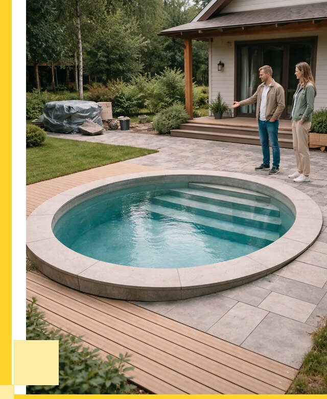 Бассейн на даче под ключ в Скопине от 208420 р., ЭриданСкп