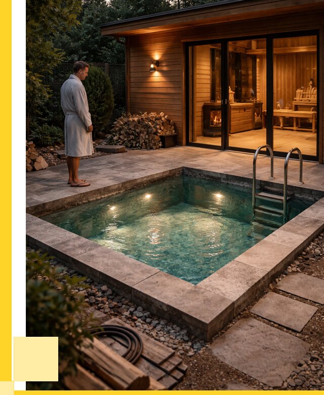 Бани с бассейном под ключ в Скопине от 99000 р. | ЭриданСкп