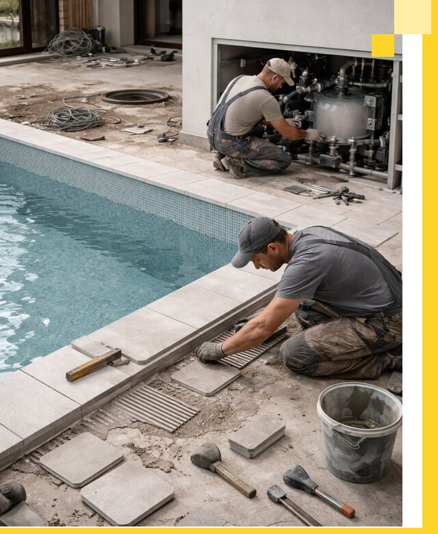 Строительство и монтаж бассейнов в коттедже в Скопине