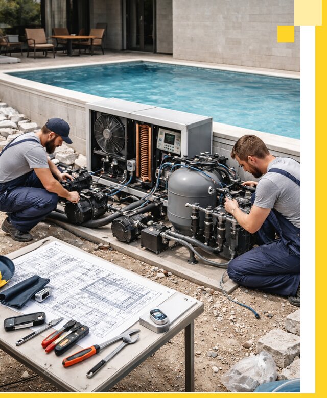 Проектирование и монтаж бассейнов с подогревом в Скопине