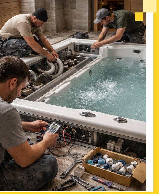 Гидромассажные бассейны под ключ в Скопине, дизайн и монтаж