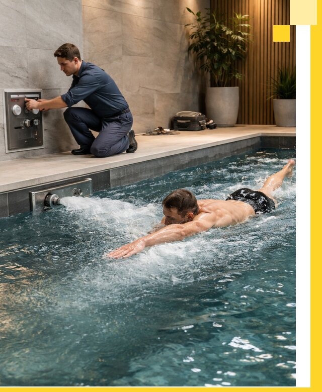 Проектирование и монтаж бассейнов с противотоком в Скопине