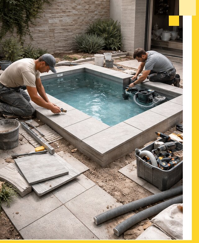 Мини бассейны под ключ в Скопине, дизайн и установка