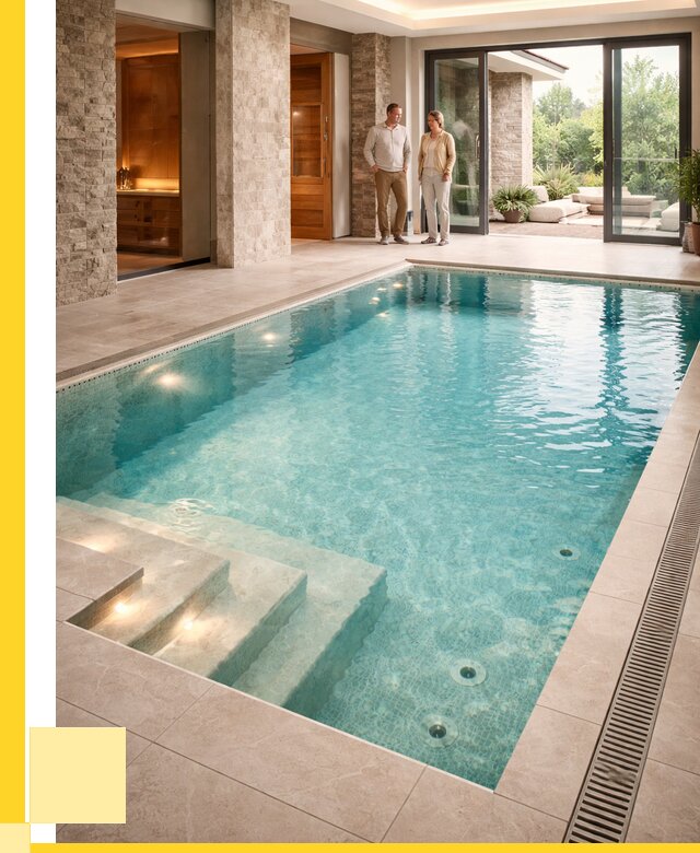 Бассейн во дворе в Скопине: проект, отделка от 1250520 р. | ЭриданСкп