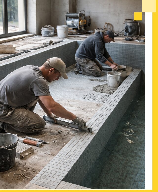 Строительство бассейна в частном доме в Скопине под ключ