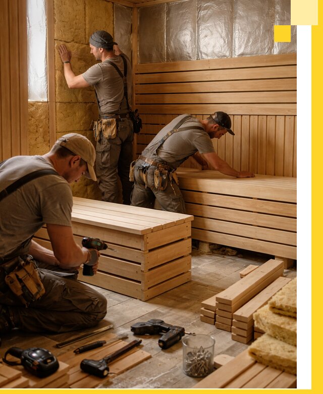 Профессиональное строительство саун под ключ в Скопине