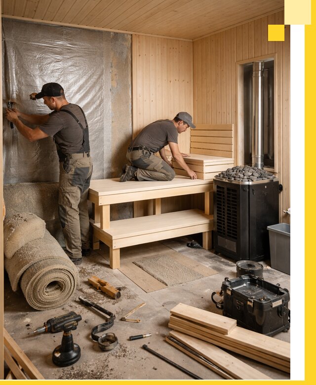 Проекты саун под ключ в Скопине дизайн и строительство