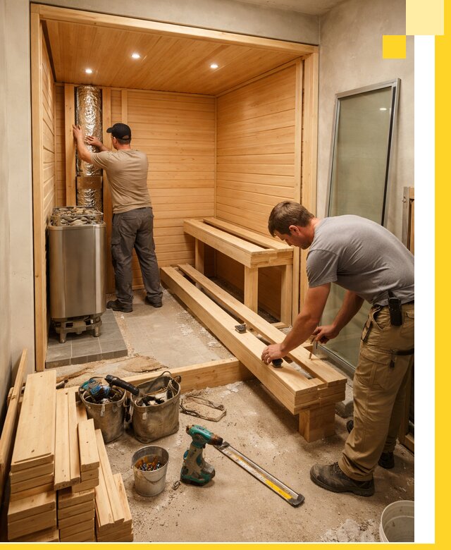 Проектирование и установка домашних саун под ключ в Скопине