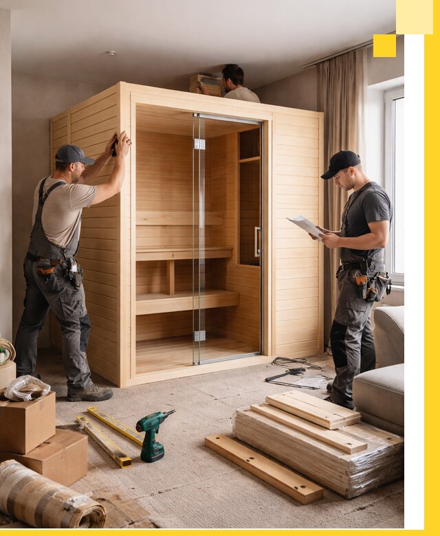 Установка и благоустройство саун в квартире в Скопине