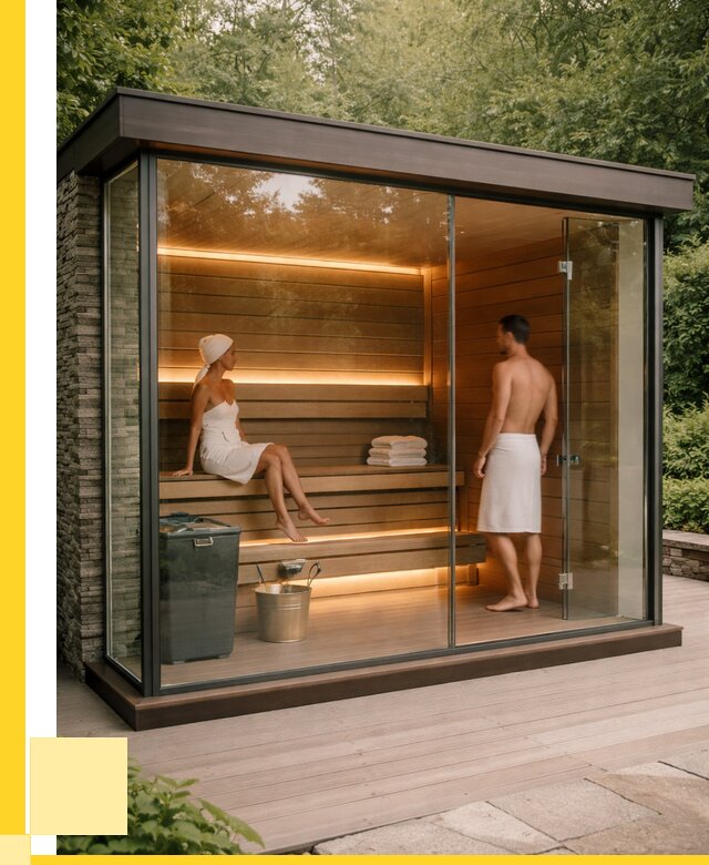 Сауна стеклянная и двери для сауны в Скопине от 260525 р. | ЭриданСкп