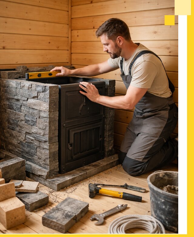 Производство и установка печей для саун под ключ в Скопине