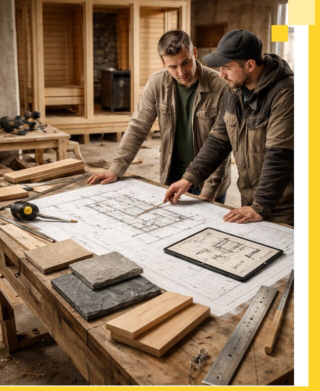 Проекты бань под ключ и планы строительства в Скопине