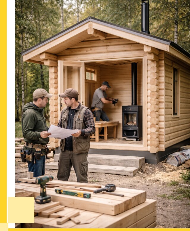 Монтаж бань под ключ в Скопине — от 208420 р. | ЭриданСкп