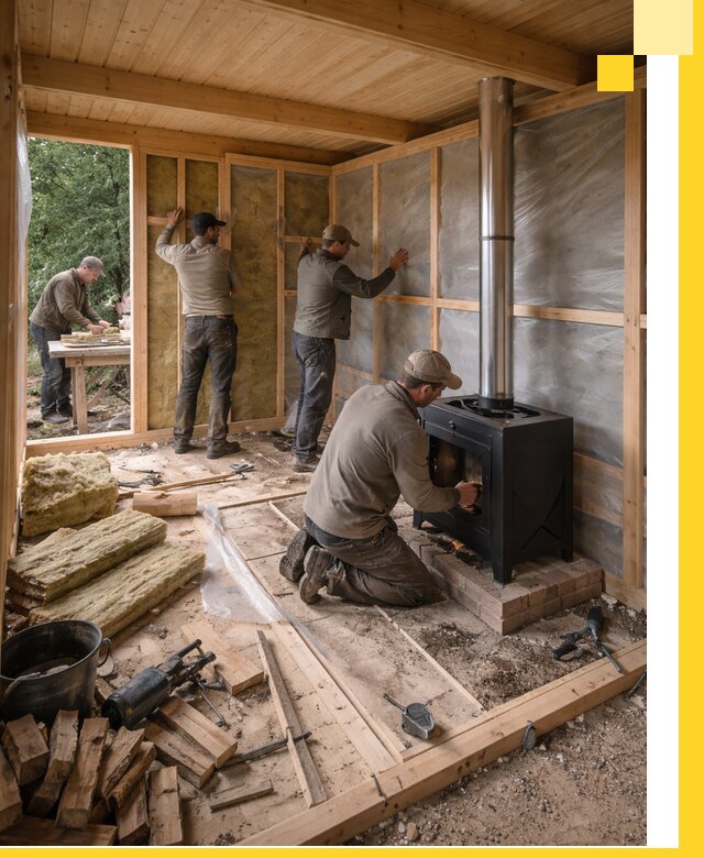 Профессиональный монтаж бань под ключ в Скопине для дома