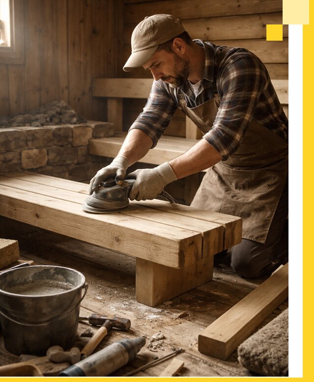 Ремонт бань под ключ в Скопине с гарантией качества и сроков