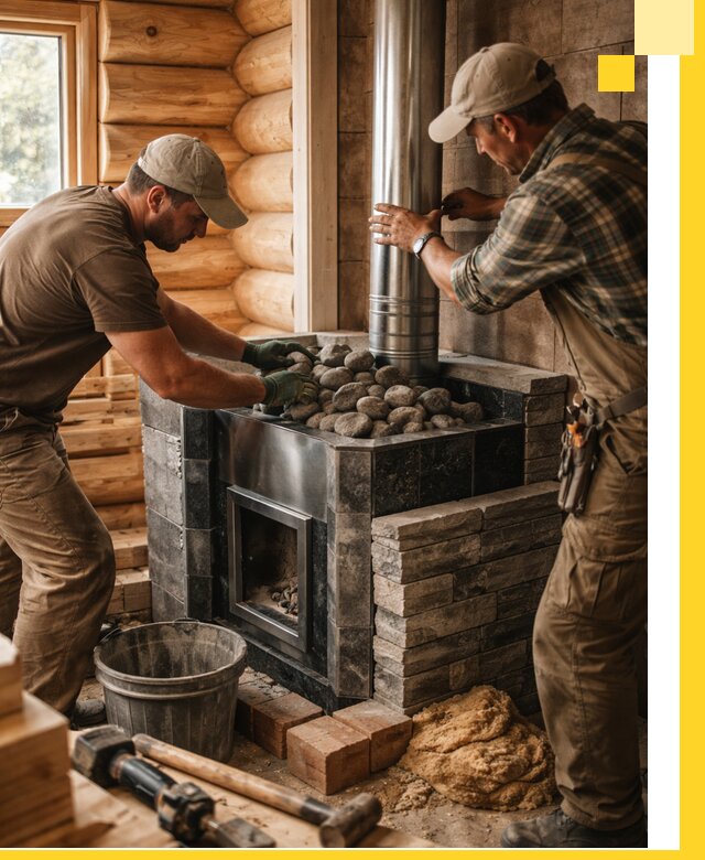 Строительство и отделка русских бань под ключ в Скопине