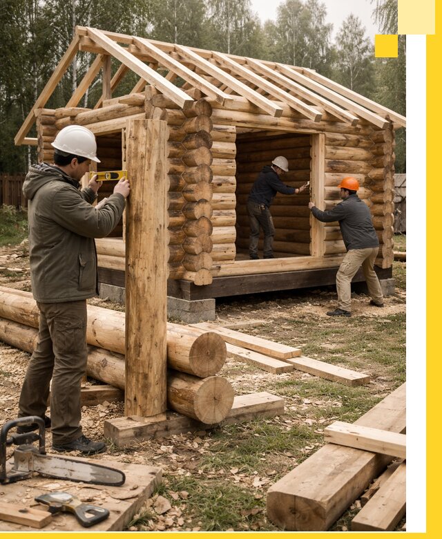 Строительство бань для дачи под ключ в Скопине с доставкой и монтажом