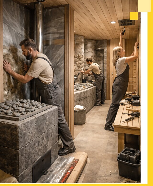 Строительство бань и SPA процедур в Скопине под ключ и отделкой