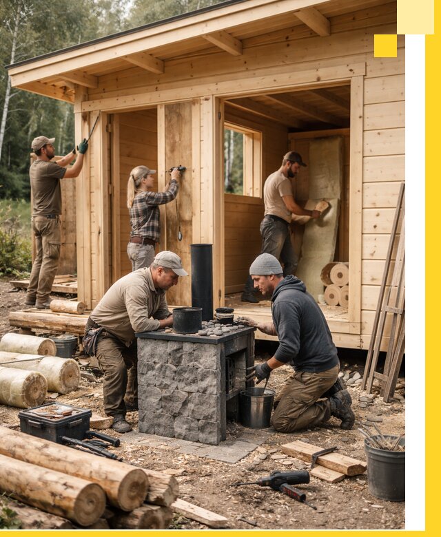 Купить баню под ключ в Скопине строительство монтаж отделка