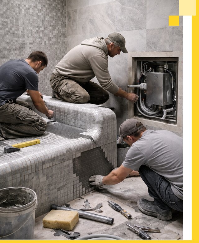 Проекты хамамов под ключ в Скопине и дизайн и строительство