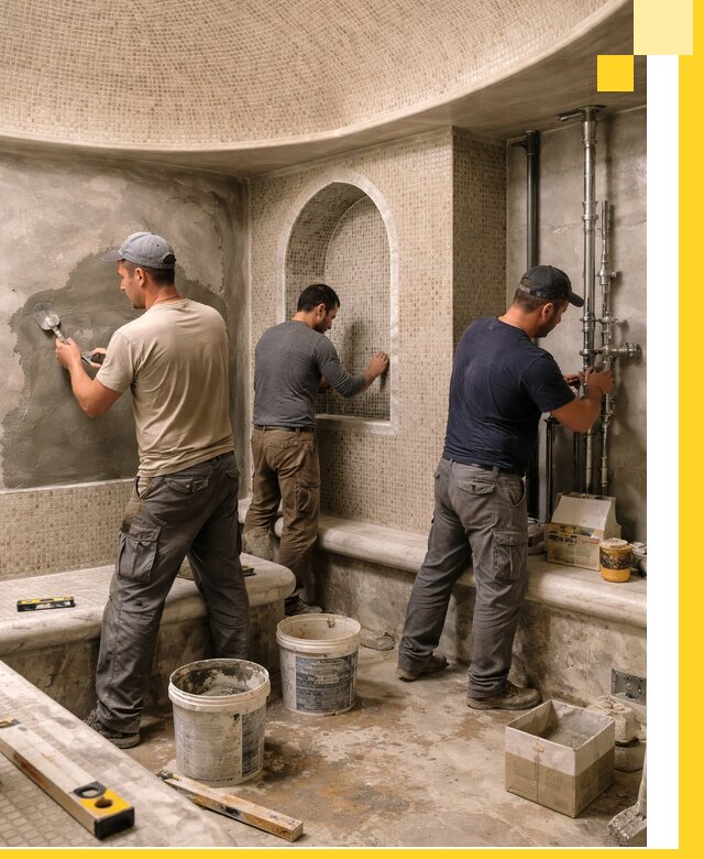 Профессиональный монтаж хамамов под ключ в Скопине с гарантией