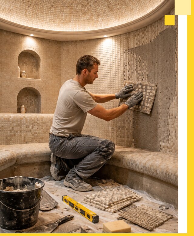 Устройство и монтаж домашнего хамама под ключ в Скопине