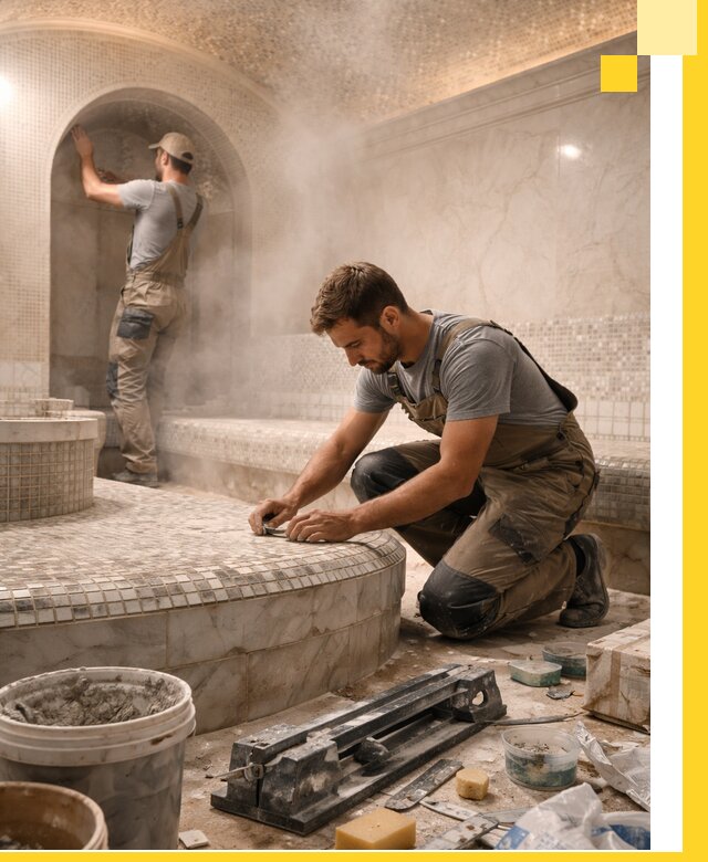 Профессиональный дизайн хамама и SPA под ключ в Скопине